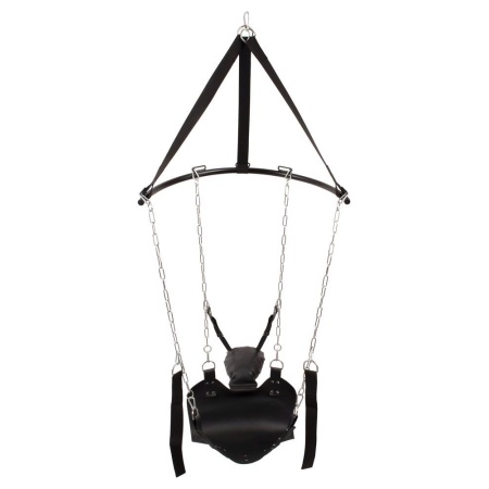 Huśtawka miłosna Sex Swing z mocowaniem sufitowym, regulacją wysokości i siedziskiem 75x49 cm - 1