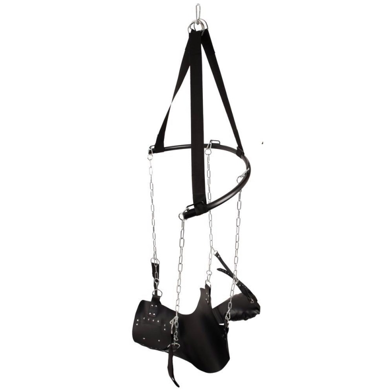 Huśtawka miłosna Sex Swing z mocowaniem sufitowym, regulacją wysokości i siedziskiem 75x49 cm - 4