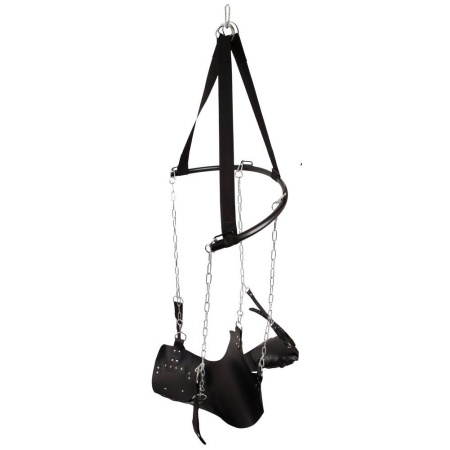 Huśtawka miłosna Sex Swing z mocowaniem sufitowym, regulacją wysokości i siedziskiem 75x49 cm - 4