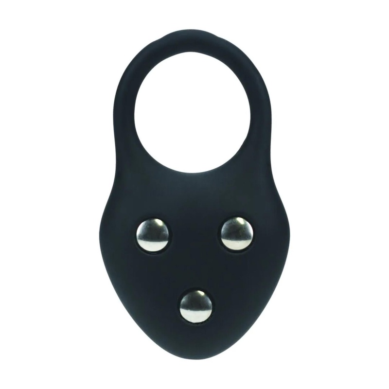 Silicone Training Cockring - L - Black - 4