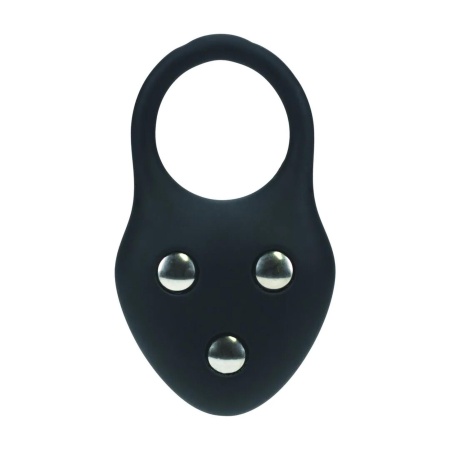 Silicone Training Cockring - L - Black - 4