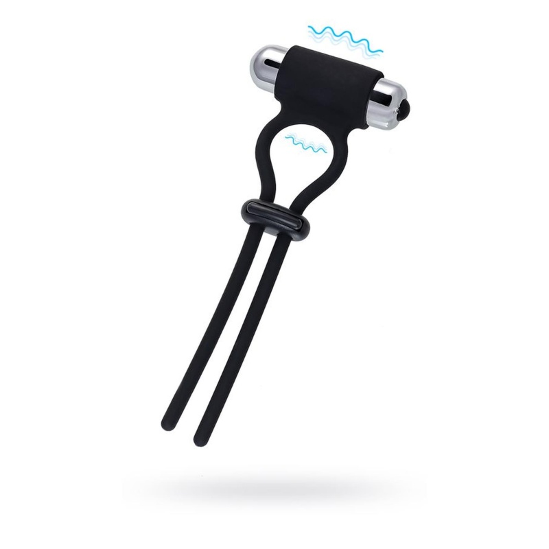 Lasso zaciskowe Jat - silikonowy element uciskowy z regulowaną kompresją i odłączanym wibratorem, 14 cm - 1