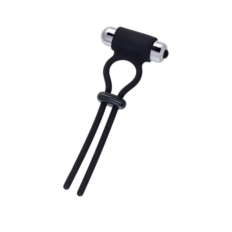 Lasso zaciskowe Jat - silikonowy element uciskowy z regulowaną kompresją i odłączanym wibratorem, 14 cm - 2