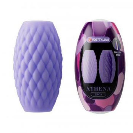 Masturbator Athena EROS - wodoodporny, kompaktowy, z podwójnym wejściem - 1