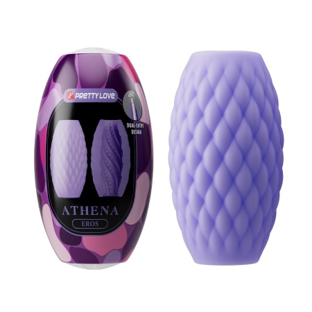 Masturbator Athena EROS - wodoodporny, kompaktowy, z podwójnym wejściem - 2