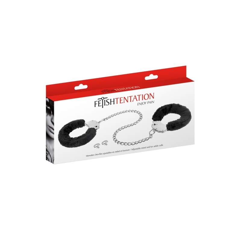 Menottes pour chevilles en fourrure - 2