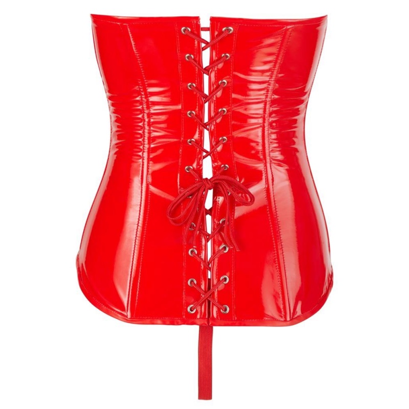 Vinyl Corset red XL - 9