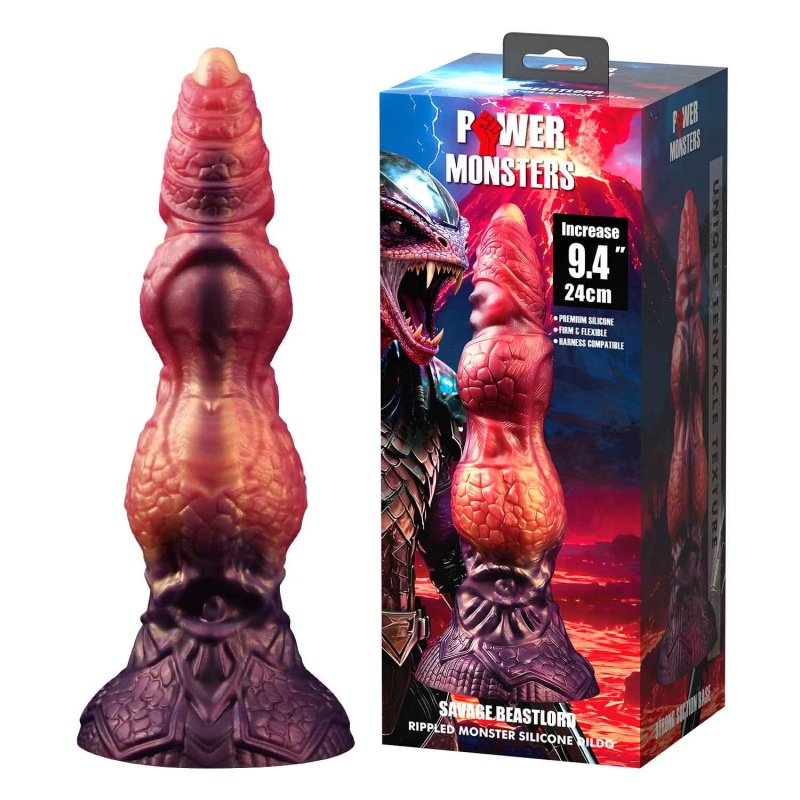 Dildo Power Monsters Savage Beastlord 24 cm z przyssawką - 1