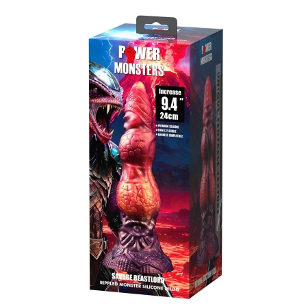 Dildo Power Monsters Savage Beastlord 24 cm z przyssawką - 8