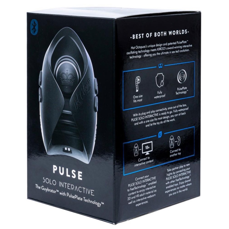 Interaktywny masturbator męski Pulse Solo Interactive z technologią Pulse Plate, 5 trybów, 8 + 1 prędkości, 10,6 × 6,7 × 7,3 cm - 1