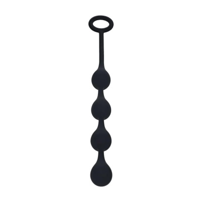 Waterdrop Silicone Anal Balls - S - 20mm - Black - 1
