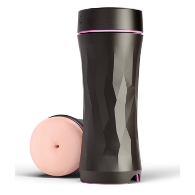 Mystim Opus E Anus – masturbator elektrostymulacyjny z kablem adaptera, kanał 1,0–2,8 cm, długość 21,5 cm - 1 2
