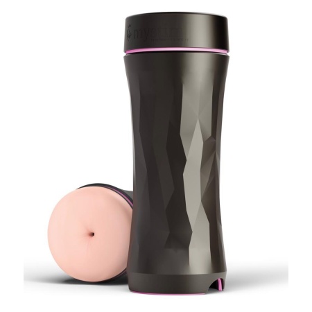 Mystim Opus E Anus – masturbator elektrostymulacyjny z kablem adaptera, kanał 1,0–2,8 cm, długość 21,5 cm - 2