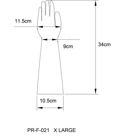 Prowler RED Latex Gloves X Large - 3