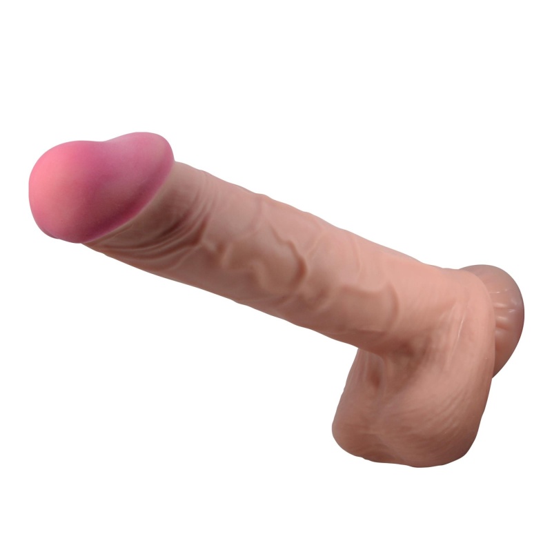Dildo Sliding Skin z przesuwaną skórą i przyssawką, 26 cm - 3