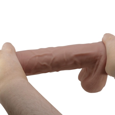 Dildo Sliding Skin z przesuwaną skórą i przyssawką, 26 cm - 9