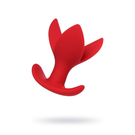 Korek analny rozszerzający Flower Red Expander Plug - trzypłatkowa konstrukcja - 1