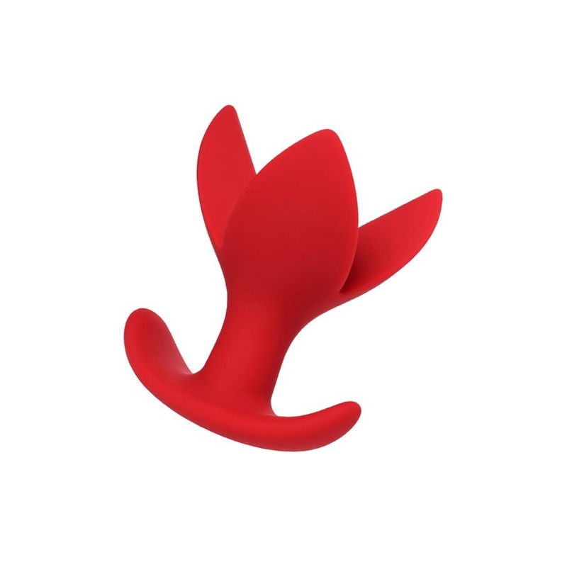 Korek analny rozszerzający Flower Red Expander Plug - trzypłatkowa konstrukcja - 3