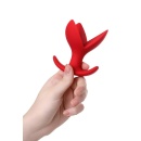 Korek analny rozszerzający Flower Red Expander Plug - trzypłatkowa konstrukcja - 5