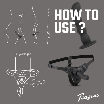 Teazers Silicone Strap-On - 1 2