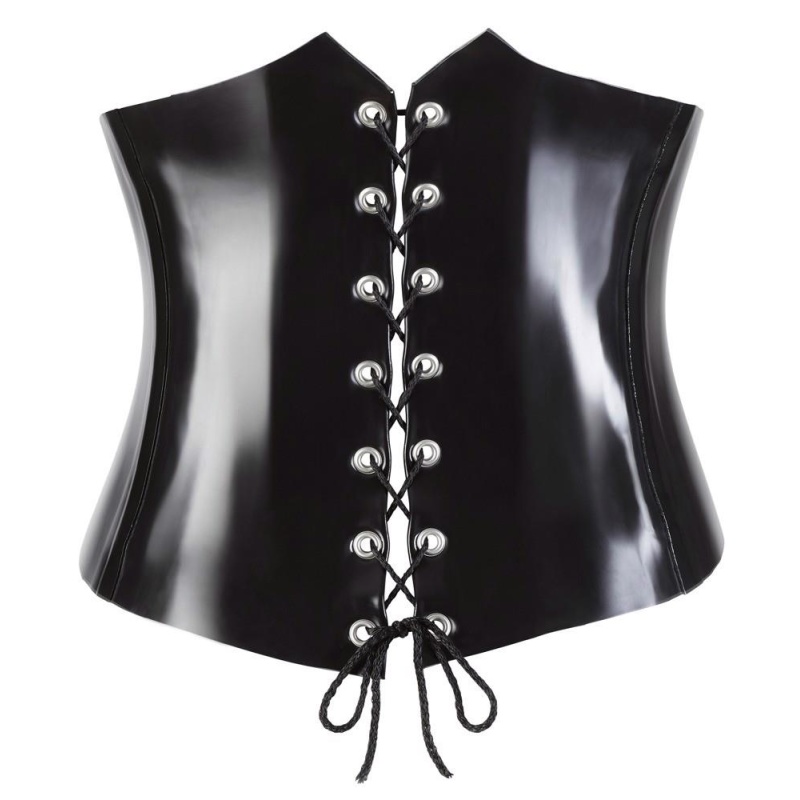 Latex Waist Cincher black XL - 9