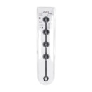 Round Silicone Anal Balls - L - 40mm - Black - 3