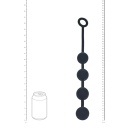 Round Silicone Anal Balls - L - 40mm - Black - 5