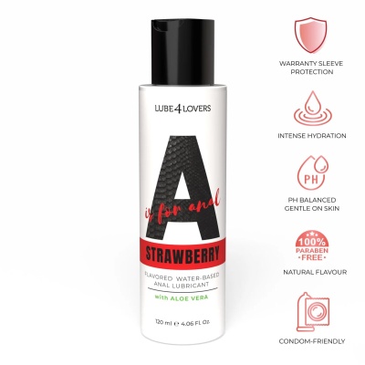 Lubrykant analny A Is for Strawberry 120 ml - 1 2