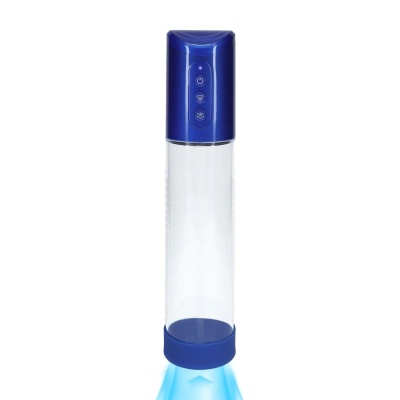 HyperPump - Rechargeable Penis Pump - Metallic Blue - 1