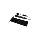 Masażer wandowy Powerful Petite Plug-In Black - przewodowy, silikonowa głowica, kabel 243 cm - 4