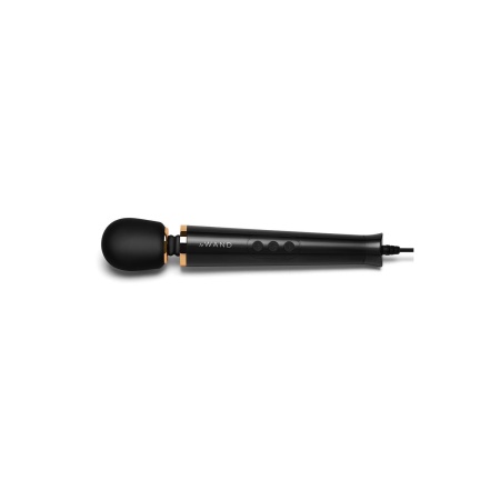 Masażer wandowy Powerful Petite Plug-In Black - przewodowy, silikonowa głowica, kabel 243 cm - 5