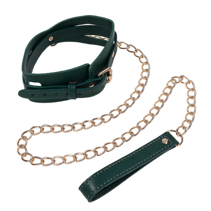Cutout Collar And Leash - 2