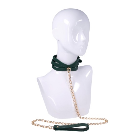 Cutout Collar And Leash - 3
