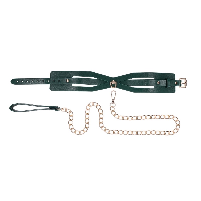 Cutout Collar And Leash - 4