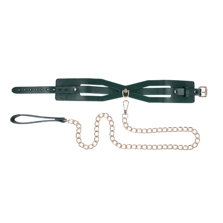 Cutout Collar And Leash - 4