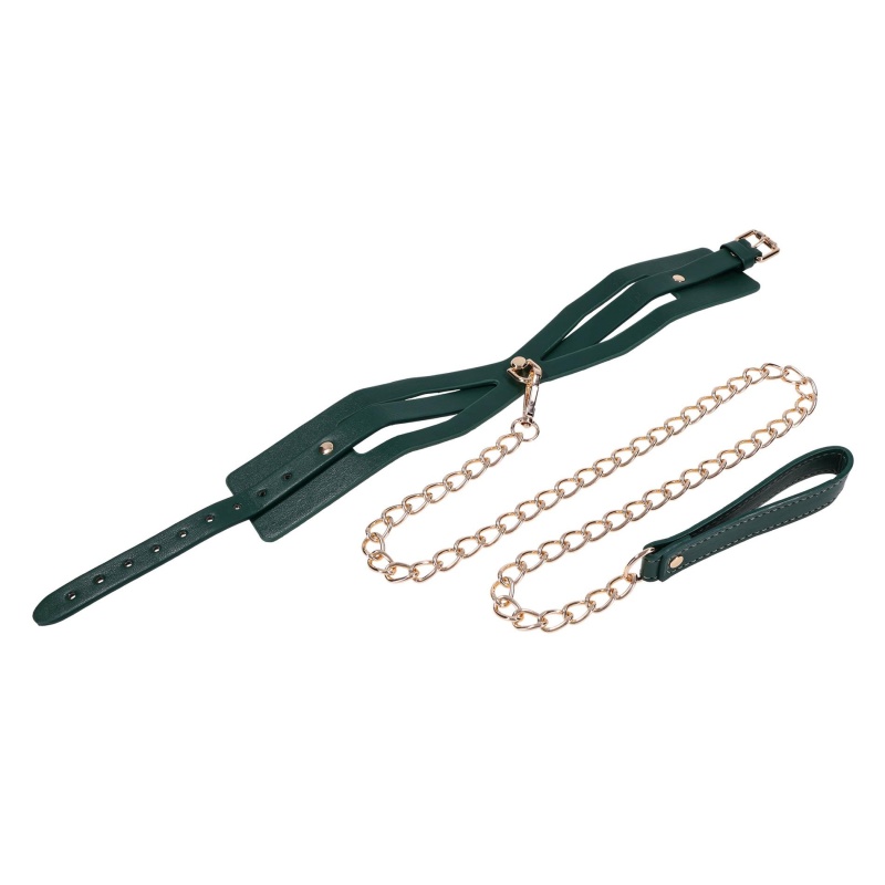 Cutout Collar And Leash - 6
