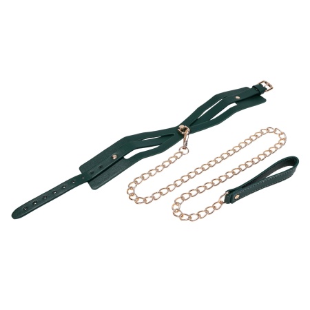 Cutout Collar And Leash - 6