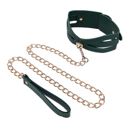 Cutout Collar And Leash - 7
