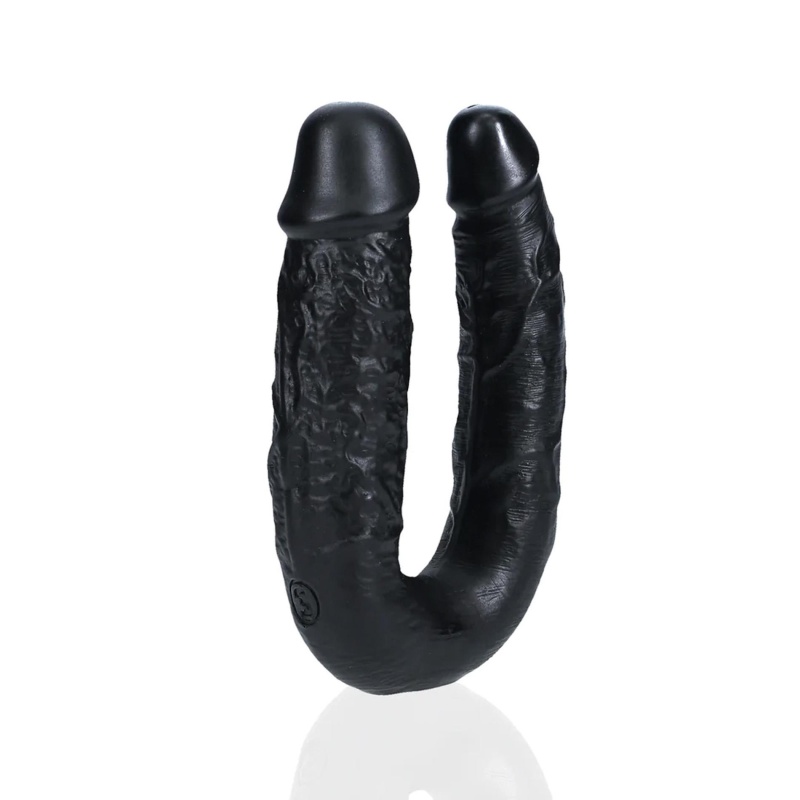 U Shaped Double Dildo 12,7 cm - Black - 1