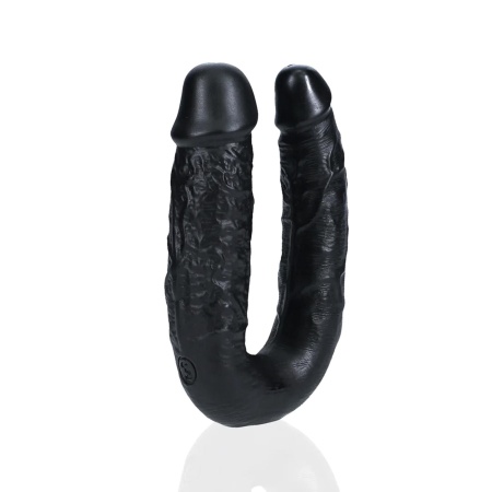 U Shaped Double Dildo 12,7 cm - Black - 1