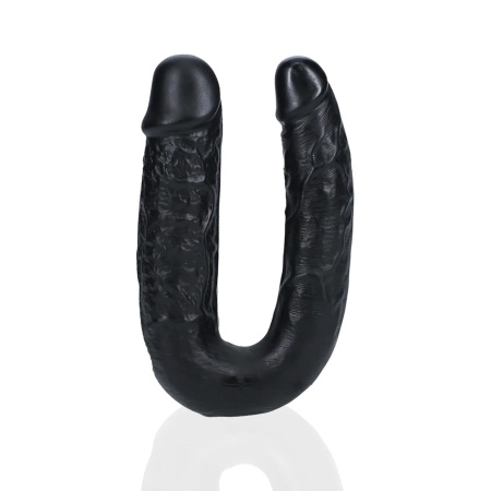 U Shaped Double Dildo 12,7 cm - Black - 4