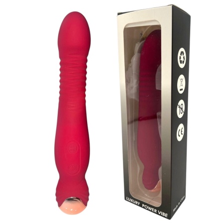 Wibrator silikonowy Ron w kolorze czerwonym - 1
