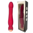 Wibrator silikonowy Ron w kolorze czerwonym - 1