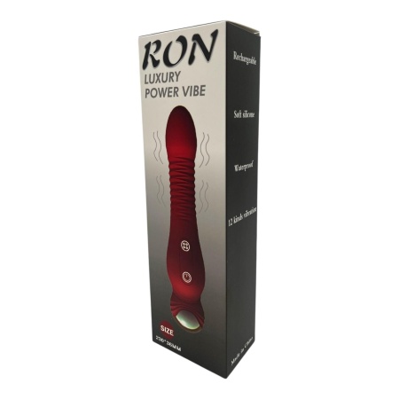 Wibrator silikonowy Ron w kolorze czerwonym - 5