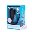 Korek analny z pierścieniem erekcyjnym Vibrating Snug & Tug M - wibrujący silikon, długość 13 cm, część wkładana 3 cm, pierścień - 1