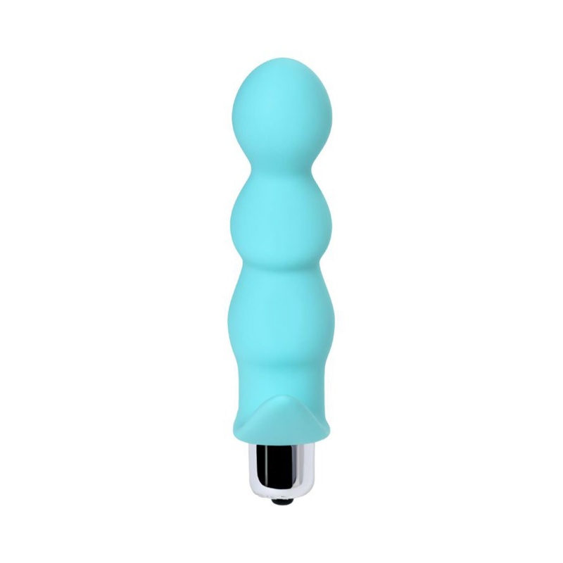 Wibrator analny Bland Mint Anal Vibro Plug - zakrzywiona główka, elastyczny silikon, kompaktowa konstrukcja - 2