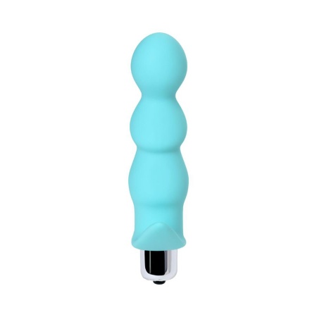 Wibrator analny Bland Mint Anal Vibro Plug - zakrzywiona główka, elastyczny silikon, kompaktowa konstrukcja - 2