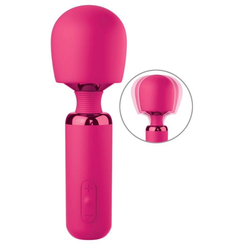 Wibrator-masażer Exona Body Wand, elastyczna głowica silikonowa, 18,3 cm - 2