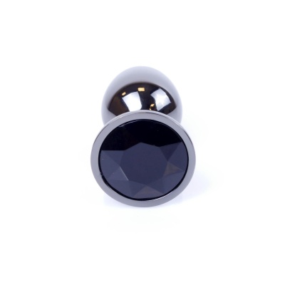 MyLove Toys - Jewellery Dark Silver PLUG- Black - 1 2