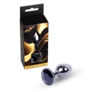 Plug analny Jewellery Dark Silver - czarny, stal nierdzewna, 7 cm, Ø 2,7 cm - 8